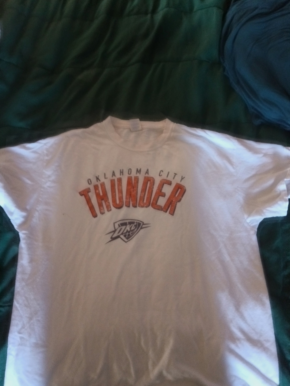 Oklahoma City Thunder White Graphic Tee